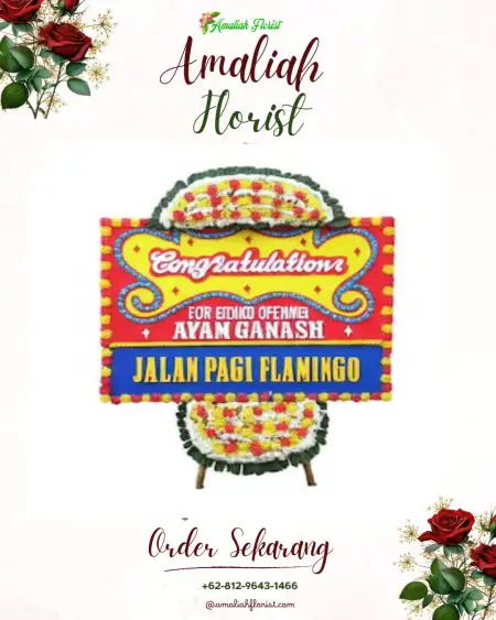 Sewa Papan Bunga Kembang Kuning
